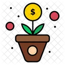 Investment Growth Investment Plant Financial Growth Icon