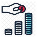 Invest Coins Level Icon
