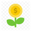 Grow Investment Investation Economic Icon