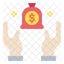 Hands Money Bag Icon