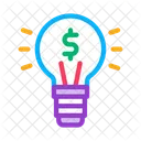 Lamp Light Money Icon