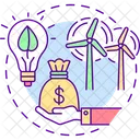 Investment into renewable energy  Icon