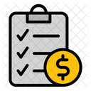 Investment List Document Purchase Icon