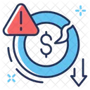 Investment Loss Money Loss Financial Loss Icon