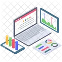 Online Business Analysis Investment Planning Business Analytics Icon