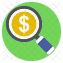 Dollar Search Magnifier Icon