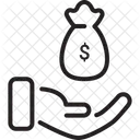 Finance Hand Investments Icon