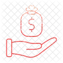 Investments Money Hand Icon