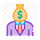 Investor Crowdfunding Business Icon