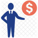 Leader Money Business Businessman Icon