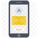 Messaggio Mobile E Mail Invia Messaggio Icon