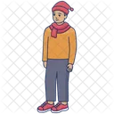 Invierno Moda De Invierno Chico Icono