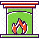 Invierno Chimenea Navidad Icon