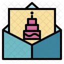 Invitación de cumpleaños  Icono