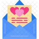 Invitation Letter Love Icon