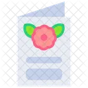 Invitation Card Flower Icon