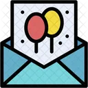 Invitation Party Birthday Icon