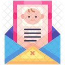 Invitation Newborn Party Symbol