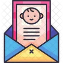 Invitation Newborn Party Symbol