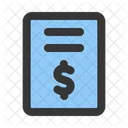 Invoice Bill Receipt Icon