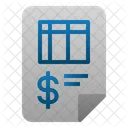 Invoice File Accounting Icon