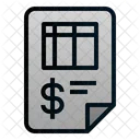 Invoice File Accounting Icon
