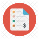 Invoice Sheet Bill Icon