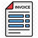 Bank Statement Invoice Bank Slip Icon
