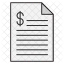 Invoice Bill Receipt Icon