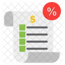 Invoice Bill Receipt Icon