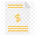 Money Invoice Dollar Icon