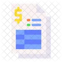 Invoice Reciept Bill Sheet Icon