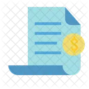 Invoice Paper Document Icon