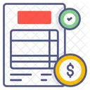 Invoice Bill Receipt Icon