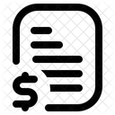 Invoice File Ticket Icon