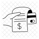 Black Monochrome Invoice Payment Illustration Invoice Bill Icon