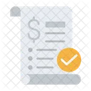 Invoice Checking Dollar Icon