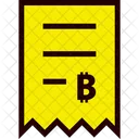 Invoice Bitcoin Icon