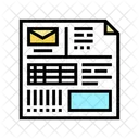 Invoice Document  Icône
