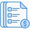 Invoice document  Icon