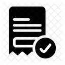 Invoice Approve Checking Icon