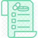 Invoice Duotone Line Icon Icon