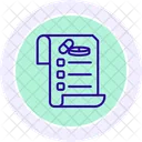 Invoice Color Circle Icon Icon