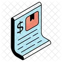 Invoice Bill Payment Slip Icon