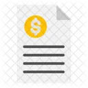 Invoice Bill Receipt Icon