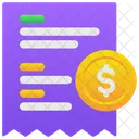 Invoice Receipt Bill Icon