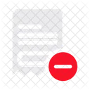 Invoice Remove E Commerce Icon