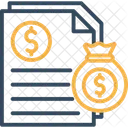 Invoice Report Document Report Income Report Icon
