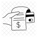 Black Monochrome Invoice Payment Illustration Invoice Bill Symbol