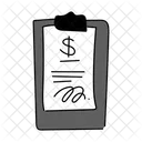 Black Monochrome Invoice Illustration Illustration Invoice Bill Symbol